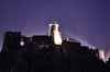 Pohľad na hrad v noci Ľubovniansky hrad/Lubovniansky hrad