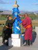 budhisti v Ulanbatare Mongolsko