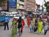 Chaos na ceste v Kathmand Nepál/Nepal