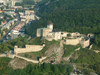 Pohľad na hrad z lietadla Trenčiansky hrad/Trenciansky hrad