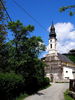 Pohľad na kostol Ľutina/Lutina