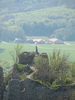 Pohľad na ruiny hradu Hrad Ostrý Kameň/Hrad Ostry Kamen