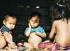 Deti na priedomí Laos